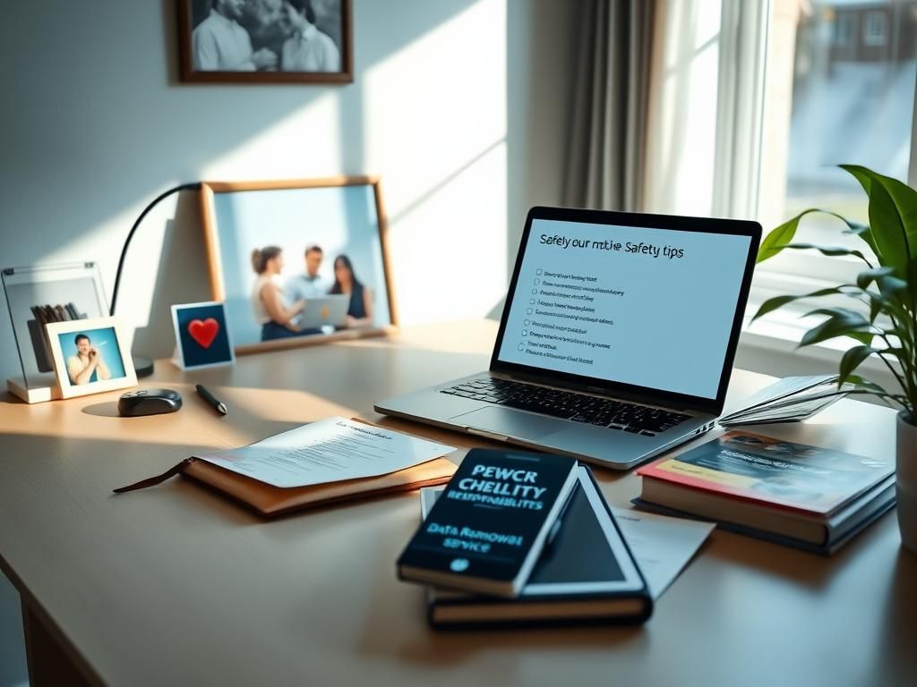 Flick International A serene home office space showcasing data privacy tools for older adults