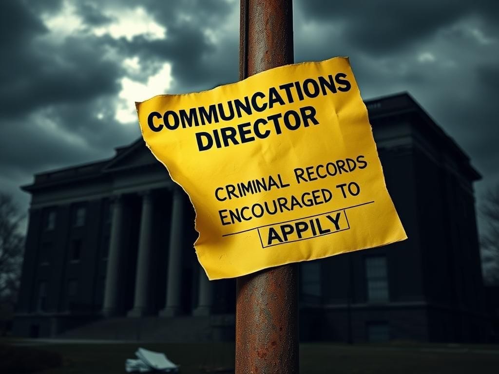 Flick International Torn job posting for Communications Director invitation to apply for individuals with criminal records