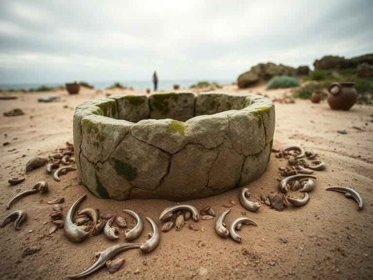 Flick International Ancient garum-making vat illustrating the origins of Roman fish sauce