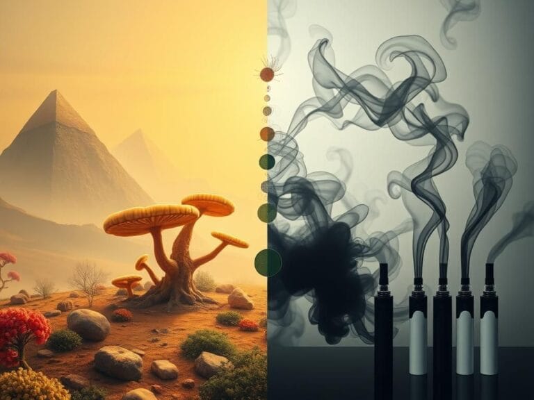 Flick International Artistic representation of health showcasing contrasting mystical and modern elements