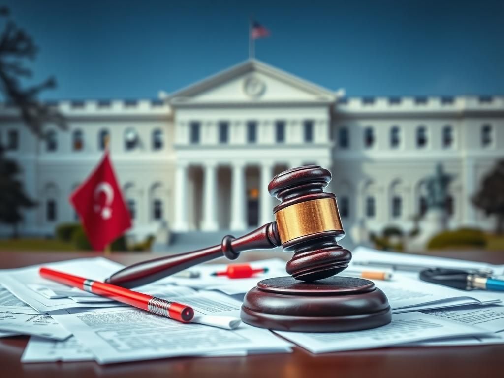 Flick International A still life depicting a broken gavel and legal documents representing a lawsuit against HHS reforms