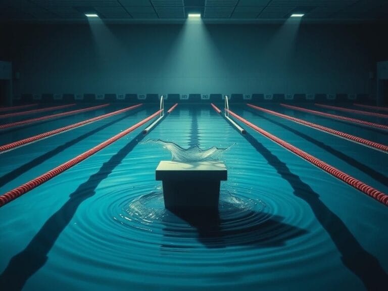 Flick International A symbolic representation of a swimming pool with multiple lanes symbolizing erased records