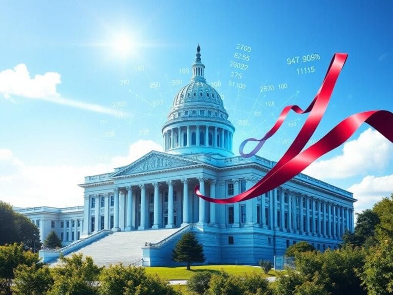 Flick International Futuristic representation of Virginia's state Capitol building with digital algorithms illustrating AI technology