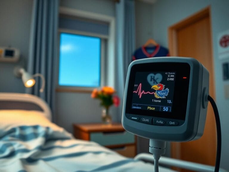 Flick International Hospital room with a heart monitor and cheerful decor symbolizing recovery