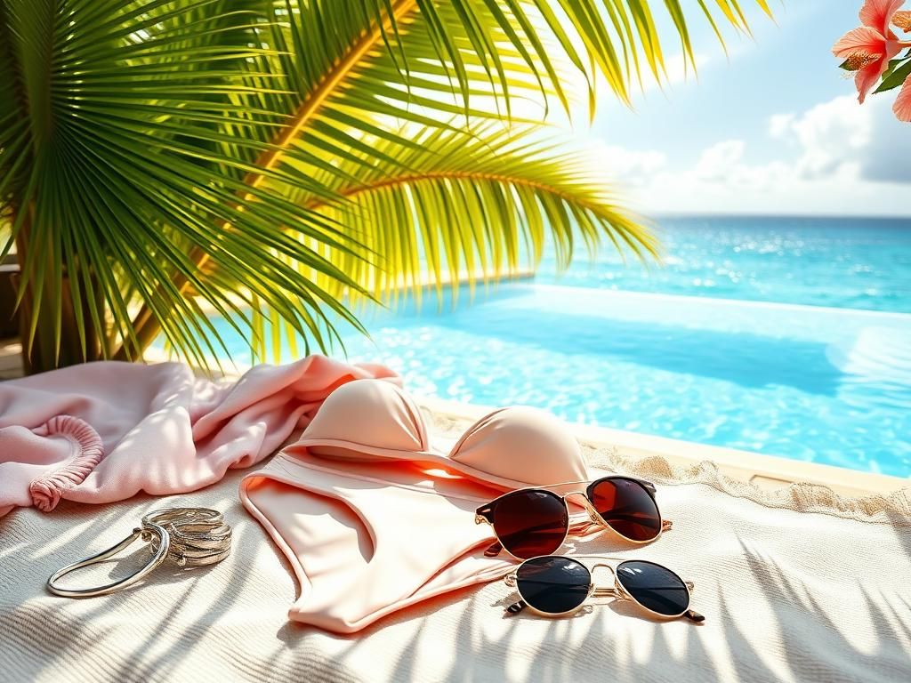 Flick International Jessica Alba in a stunning light pink bikini on a sandy beach in Riviera Maya, Mexico