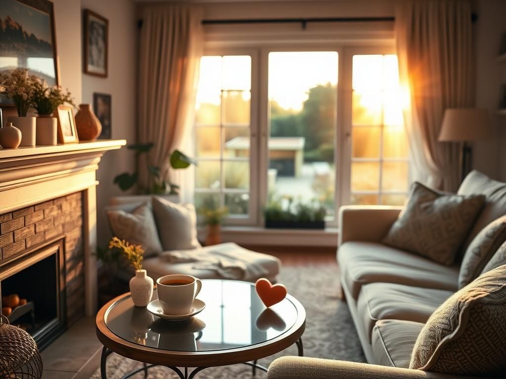 Flick International Cozy living room scene symbolizing love and connection