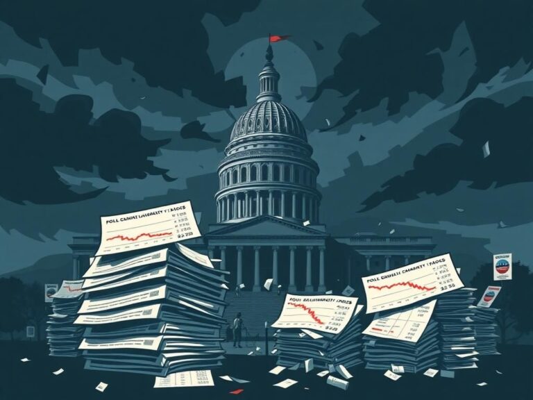 Flick International Somber depiction of a crumbling capitol building representing challenges faced by the Democratic Party