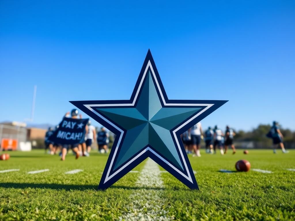 Flick International Fans chanting 'Pay Micah!' at Dallas Cowboys training camp