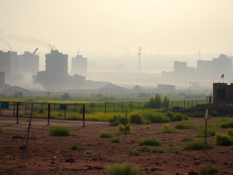 Flick International A striking landscape of the Gaza Strip illustrating humanitarian zones amid conflict