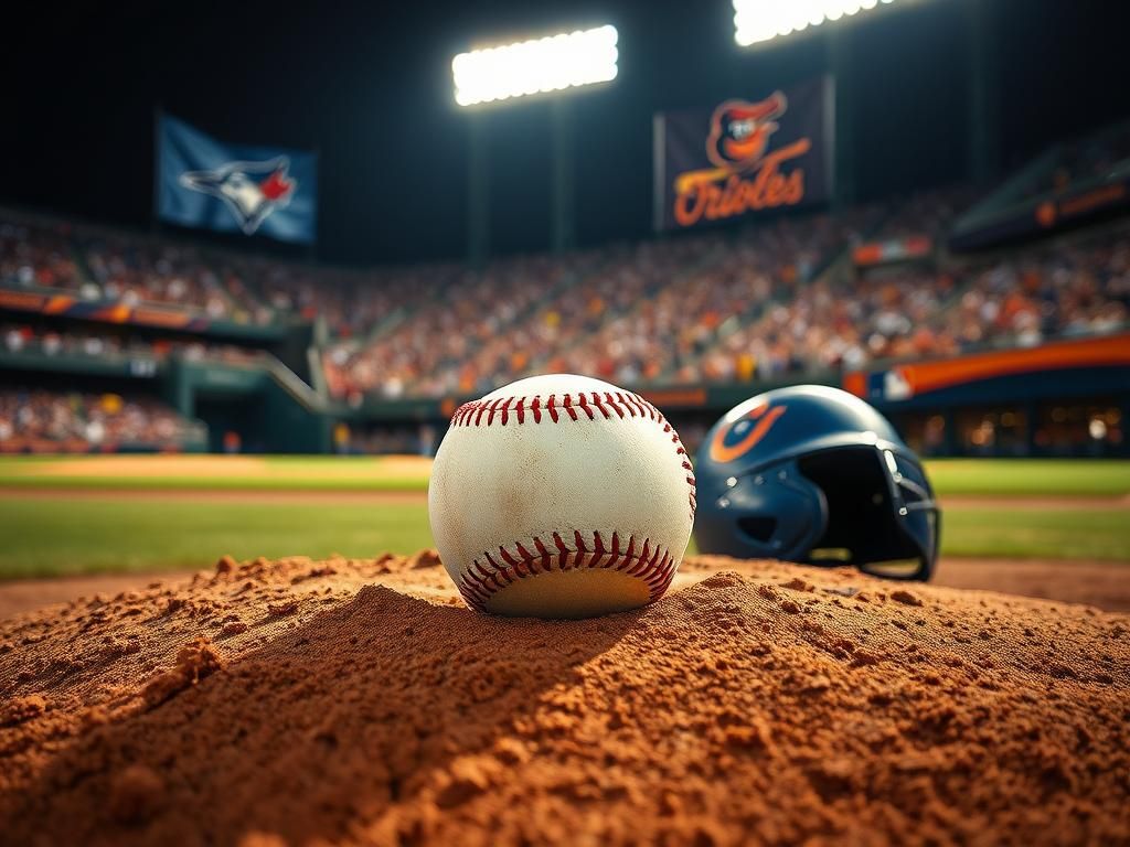 Flick International Baseball resting on the dirt of the pitcher's mound after a 96 mph fastball incident
