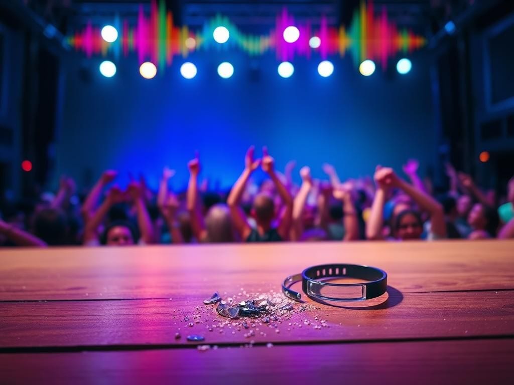 Flick International Luke Bryan hit in the face by an object on stage during concert