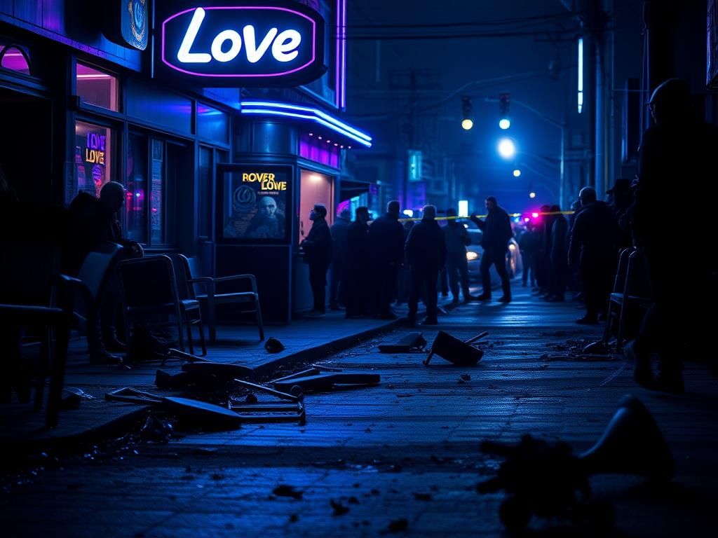 Flick International Aftermath of a chaotic brawl outside a nightclub