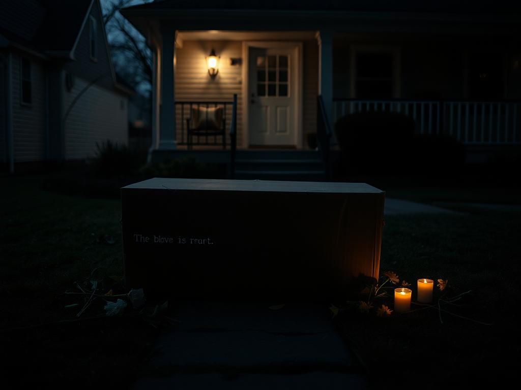Flick International Protesters deliver a cardboard coffin to a GOP congressman's front door in a somber mock funeral procession