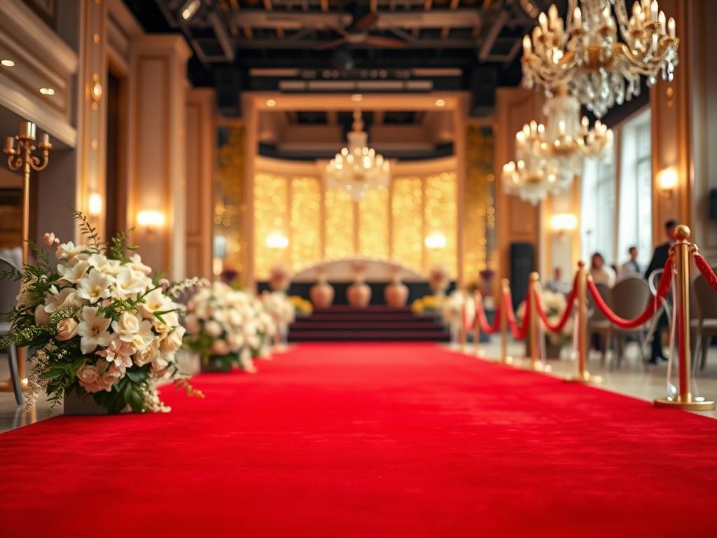 Flick International Luxurious red carpet scene highlighting romance and elegance