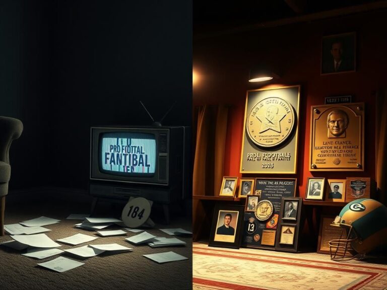 Flick International A split scene depicting contrasting themes of media impact and personal celebration in sports