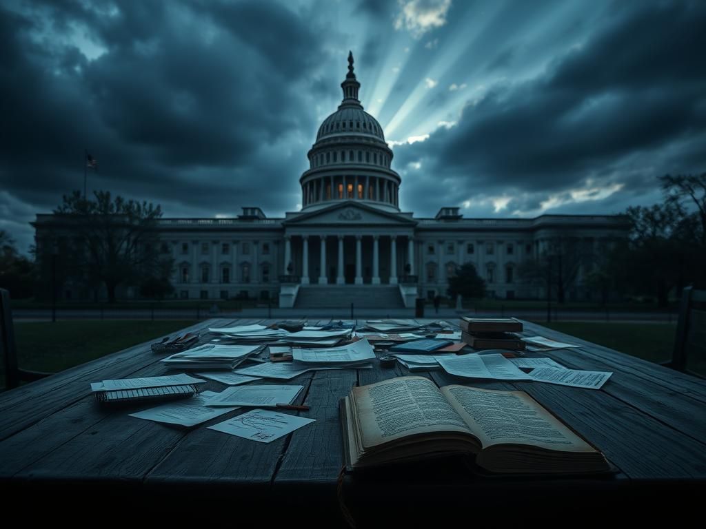 Flick International Exterior view of a significant Washington D.C. building, conveying political gravity