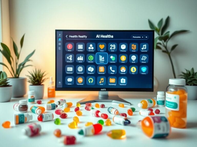 Flick International A modern AI interface in a health-focused digital workspace