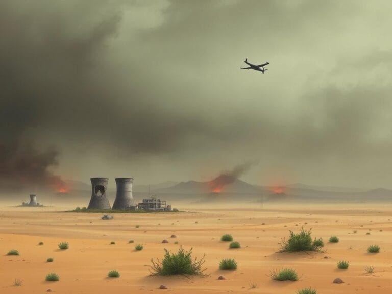 Flick International A desolate desert landscape symbolizing US-Iran geopolitical tension