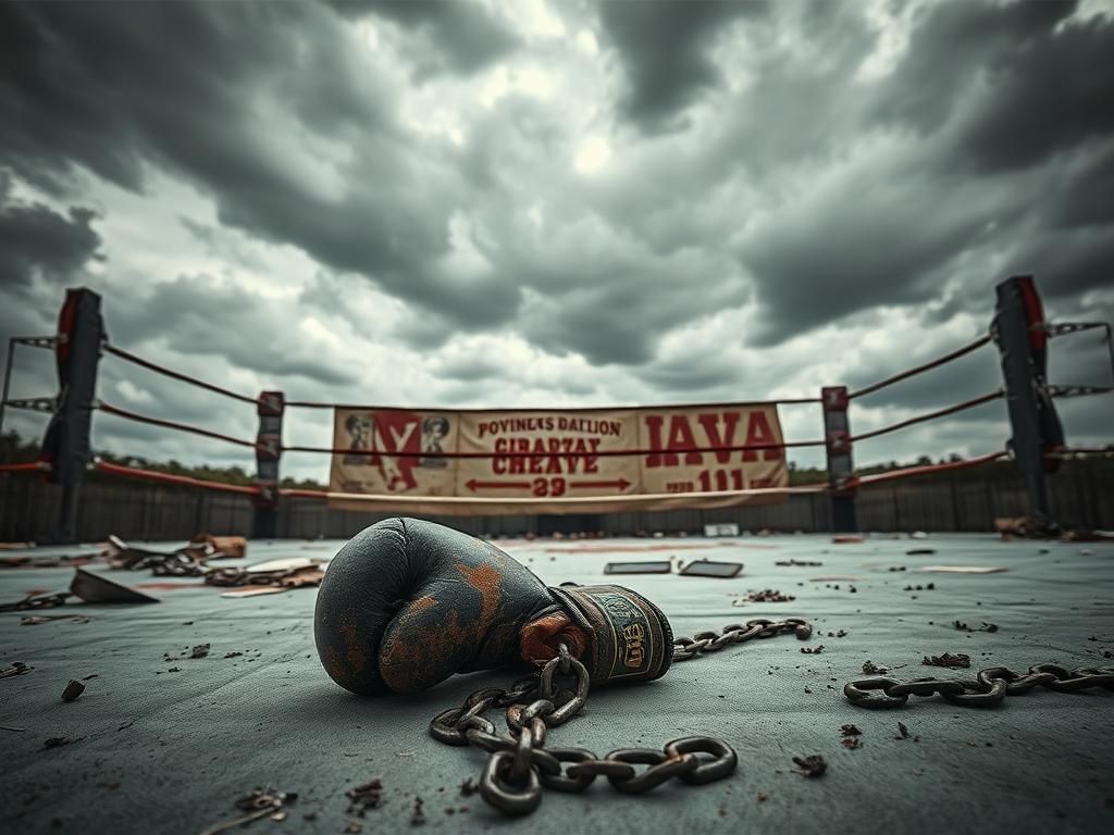Flick International Desolate boxing ring symbolizing the fall of Julio César Chávez Jr.