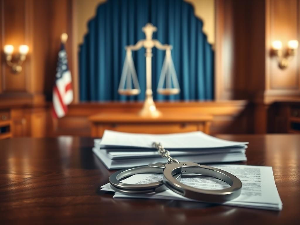 Flick International Empty witness stand in a courtroom setting, symbolizing legal tension and drama