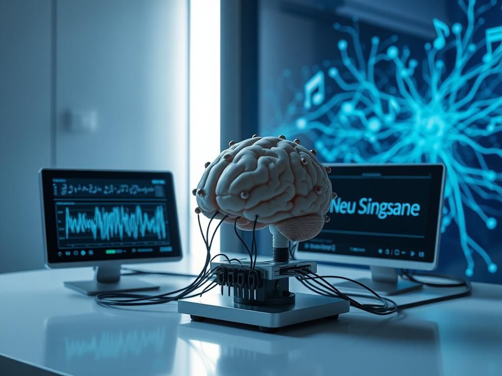 Flick International Modern brain-computer interface setup in a tech lab