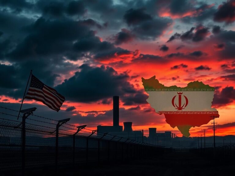 Flick International A tense urban landscape at dusk featuring a nuclear facility silhouette and barbed wire fences.