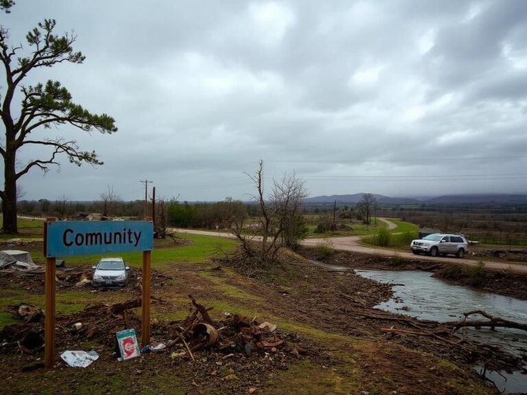 Flick International Devastated landscape in Texas' Hill Country after flash floods