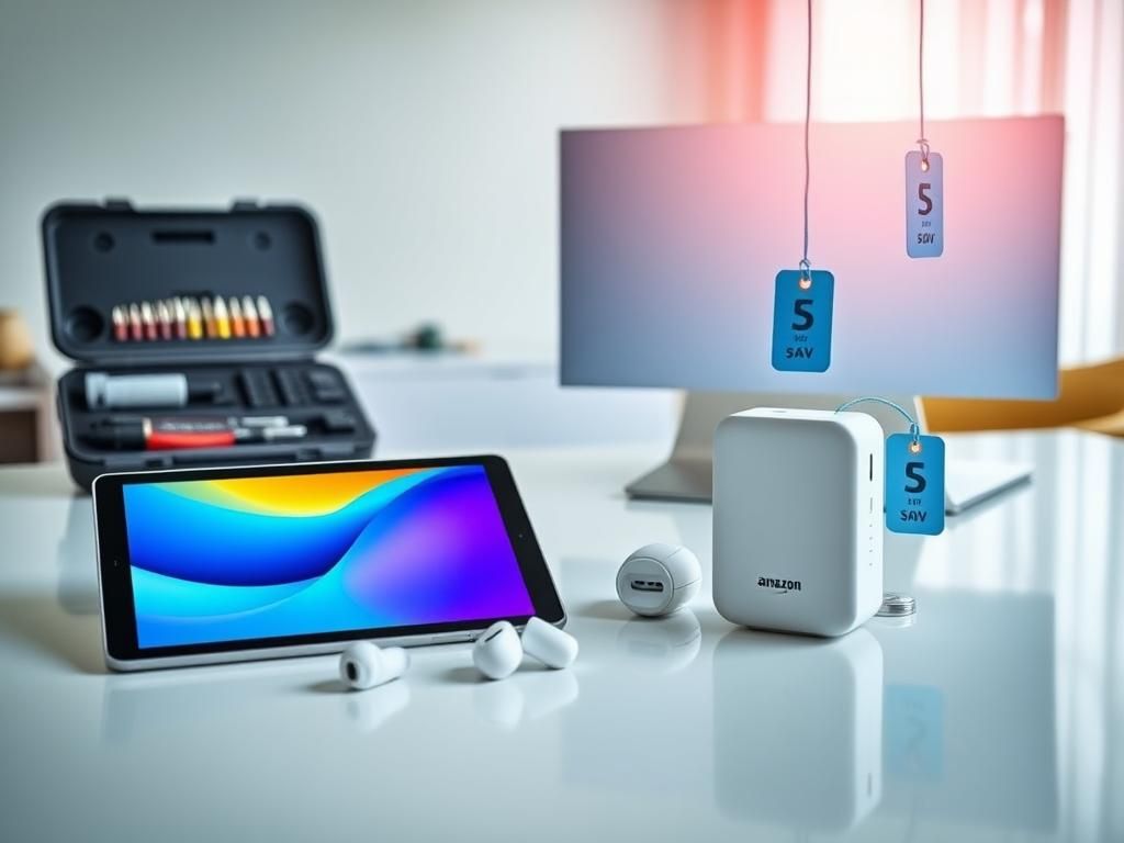 Flick International A vibrant arrangement of popular consumer gadgets on a modern tabletop