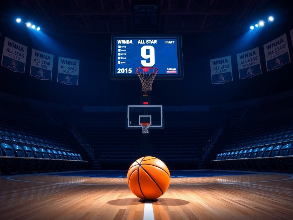 Flick International Dimly lit basketball court scene highlighting Caitlin Clark's ranking controversy