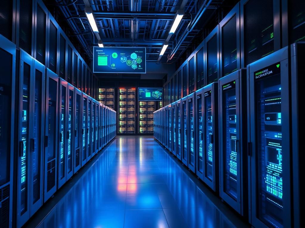 Flick International Modern AI data center featuring repurposed EV battery storage systems