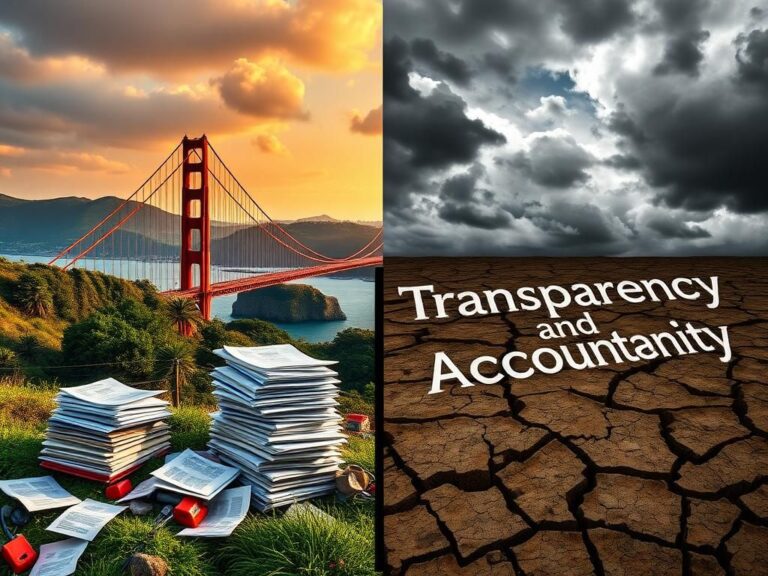 Flick International A split scene showcasing contrasting imagery of California's health benefits debate for illegal migrants