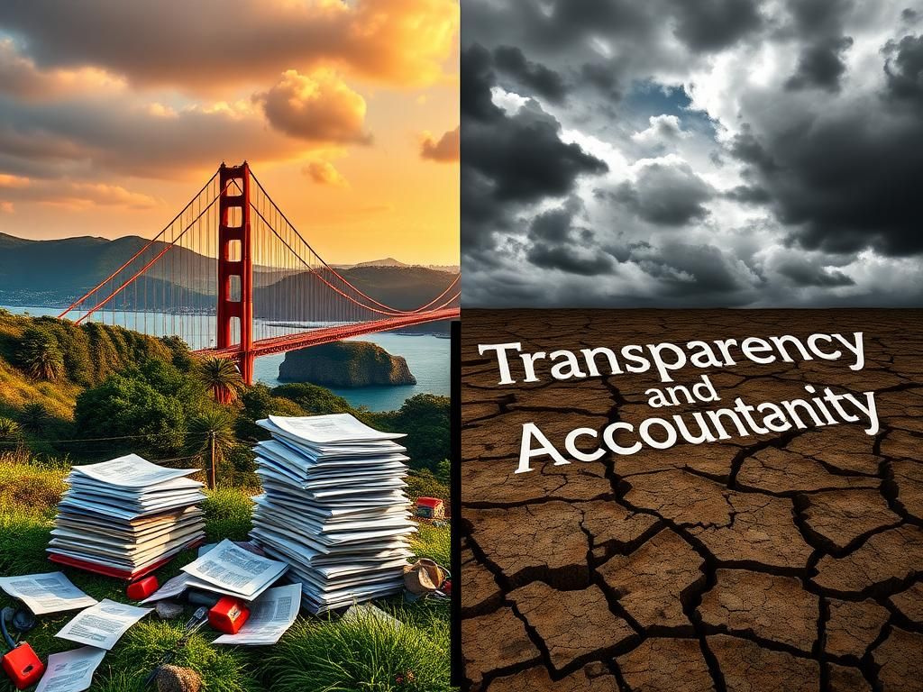 Flick International A split scene showcasing contrasting imagery of California's health benefits debate for illegal migrants