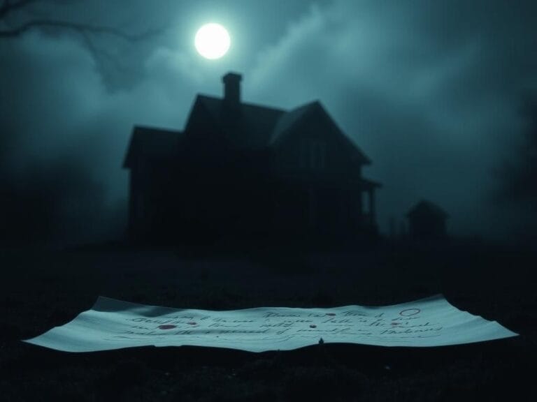 Flick International Shadowy silhouette of the crime scene house at 1122 King Road in Moscow, Idaho under a pale moonlight