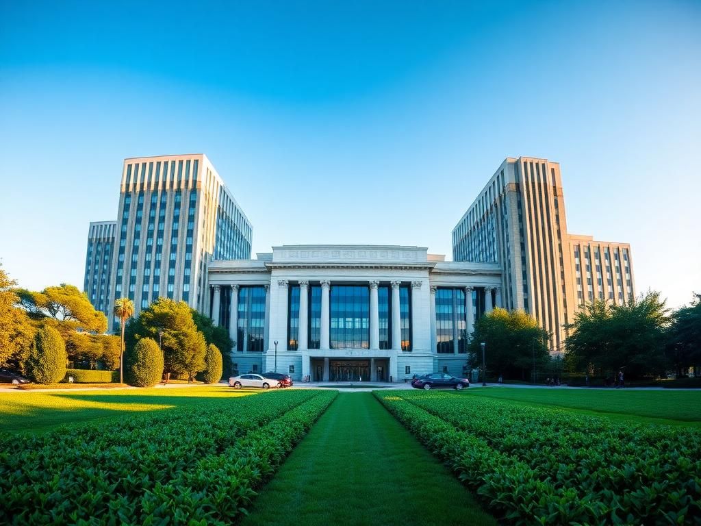 Flick International Panoramic view of the Ronald Reagan Building with the J. Edgar Hoover Building in the background
