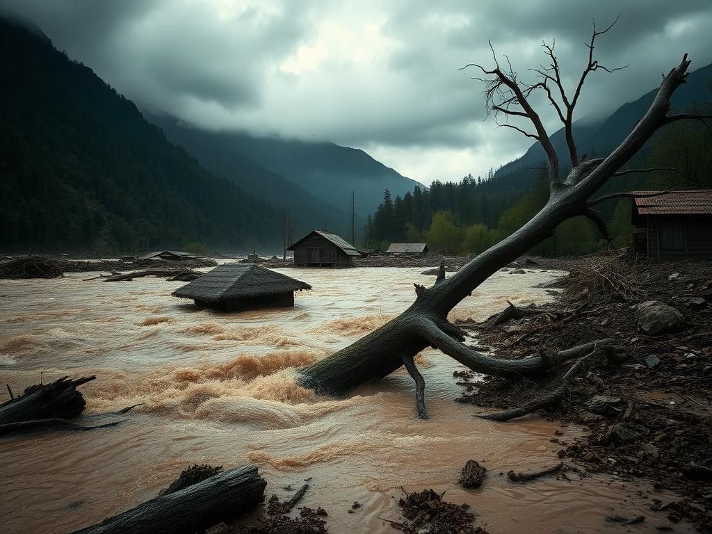 Flick International Dramatic aftermath of flash floods in New Mexico mountain resort town