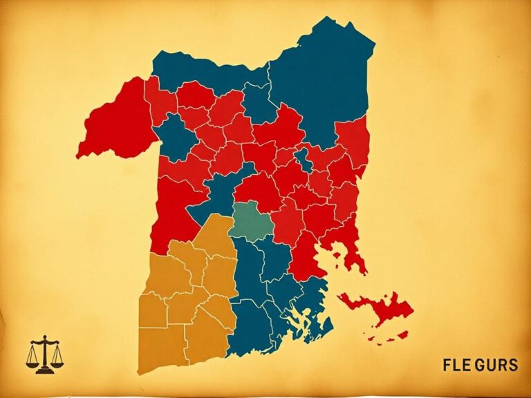 Flick International Conceptual map of New England's gerrymandered House districts