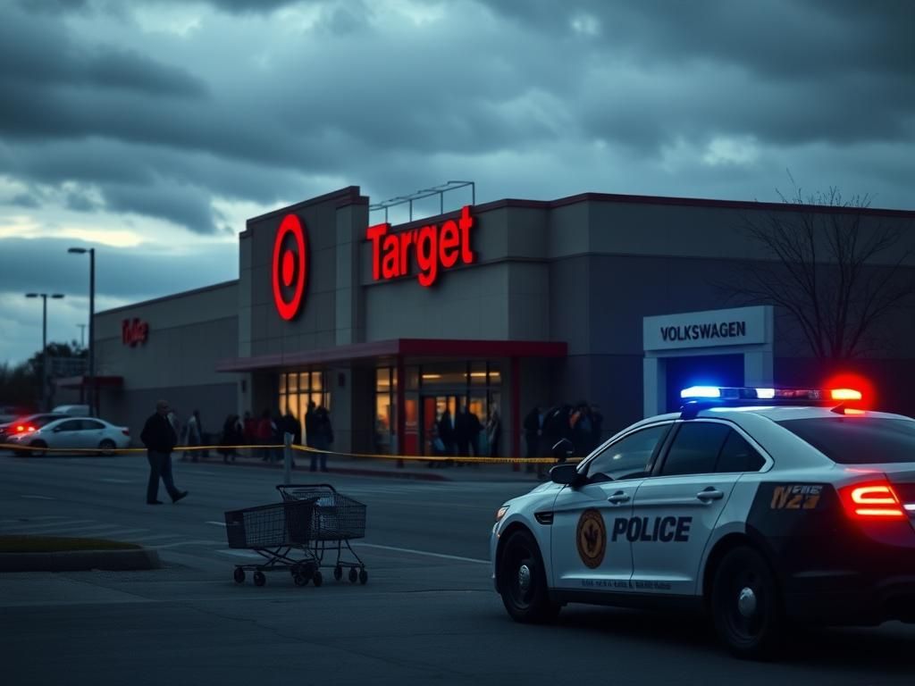 Flick International Police response at Target store shooting scene in Austin, Texas