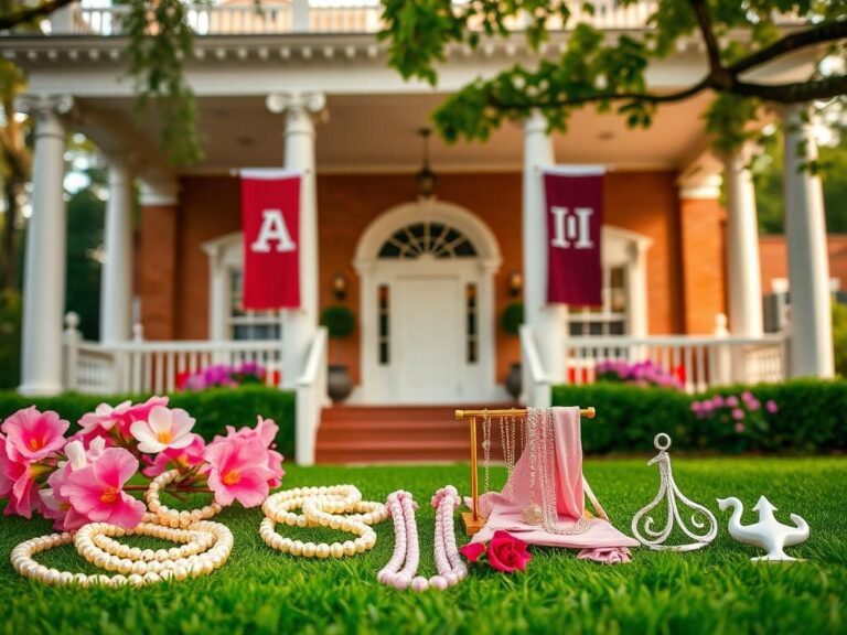 Flick International A beautifully decorated sorority house at the University of Alabama showcasing vibrant architecture and southern sorority culture.