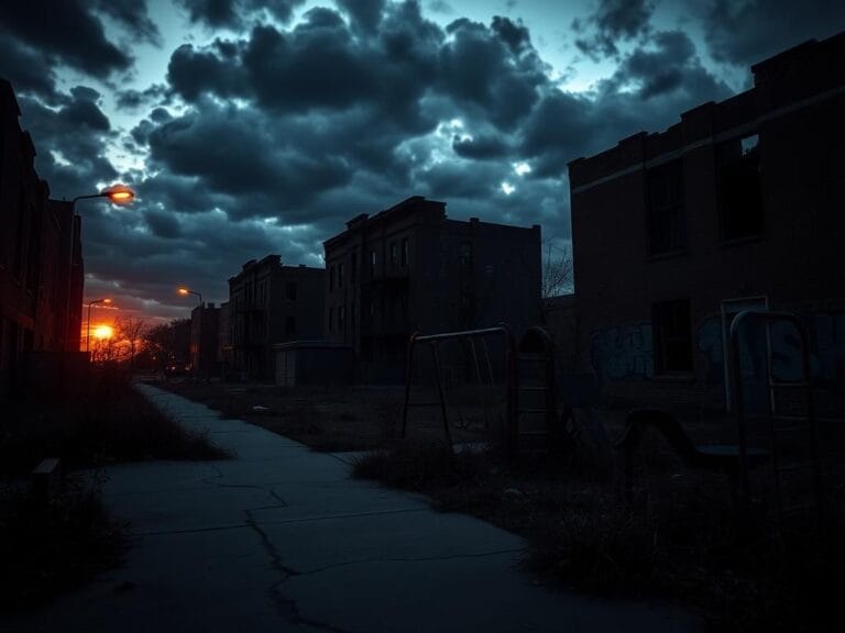 Flick International Urban landscape of Washington, D.C. showcasing a stark and neglected environment