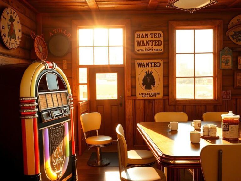Flick International A vibrant diner scene showcasing Americana decor and a jukebox