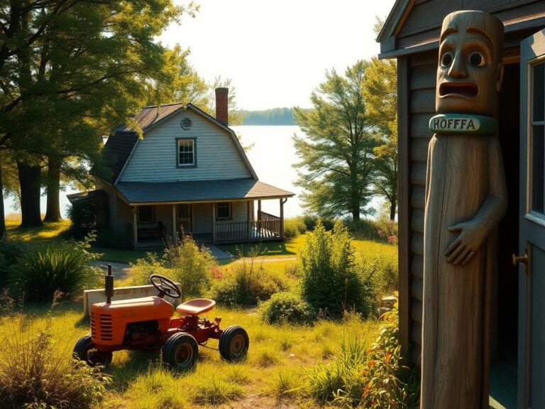 Flick International A serene lakeside view of Jimmy Hoffa's former retreat in Lake Orion