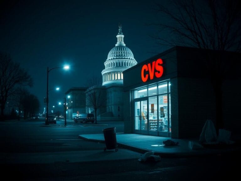 Flick International Nighttime view of a deserted Washington, D.C. street with the U.S. Capitol building in the background