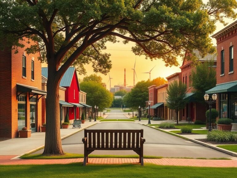 Flick International A picturesque scene of Michigan's main street showcasing community engagement and agricultural roots