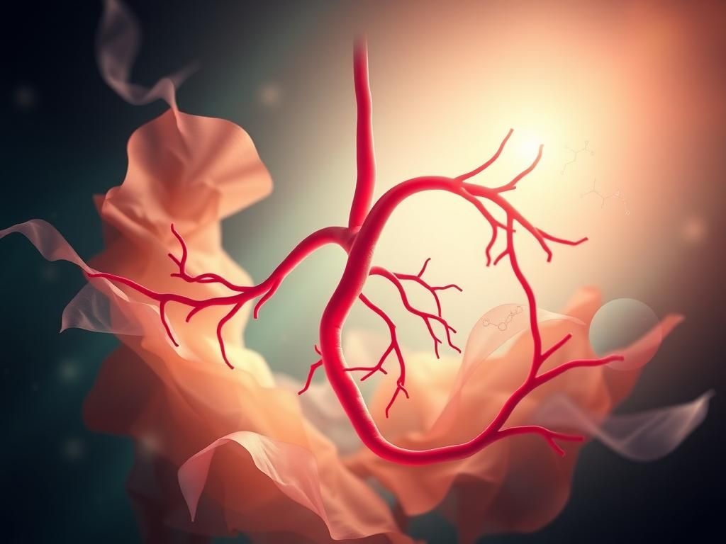 Flick International Abstract representation of a human aorta symbolizing the aging process