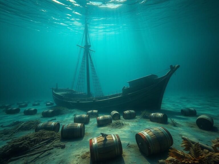 Flick International Remains of a WWII-era cargo sailing ship in Lake Constance