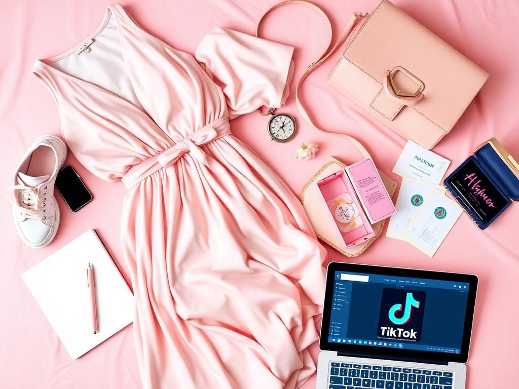 Flick International A vibrant flat lay of sorority recruitment essentials including luxurious clothing and financial items