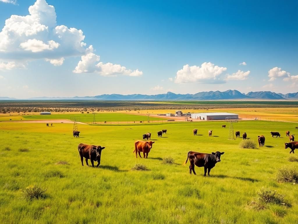 Flick International Sprawling ranch in southern Texas with sterile fly breeding facility and healthy cattle