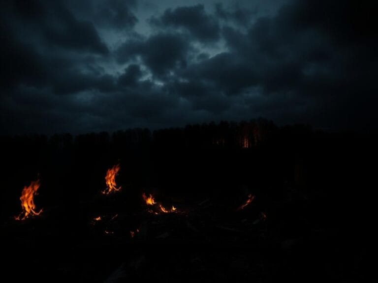 Flick International Aftermath of a burned house symbolizing tragedy and crime