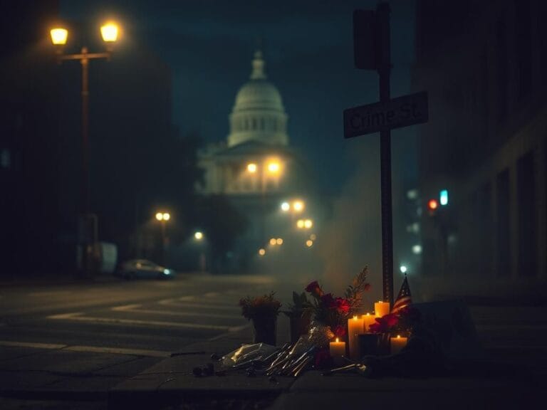 Flick International Urban memorial for slain congressional intern Eric Tarpinian-Jachym at night