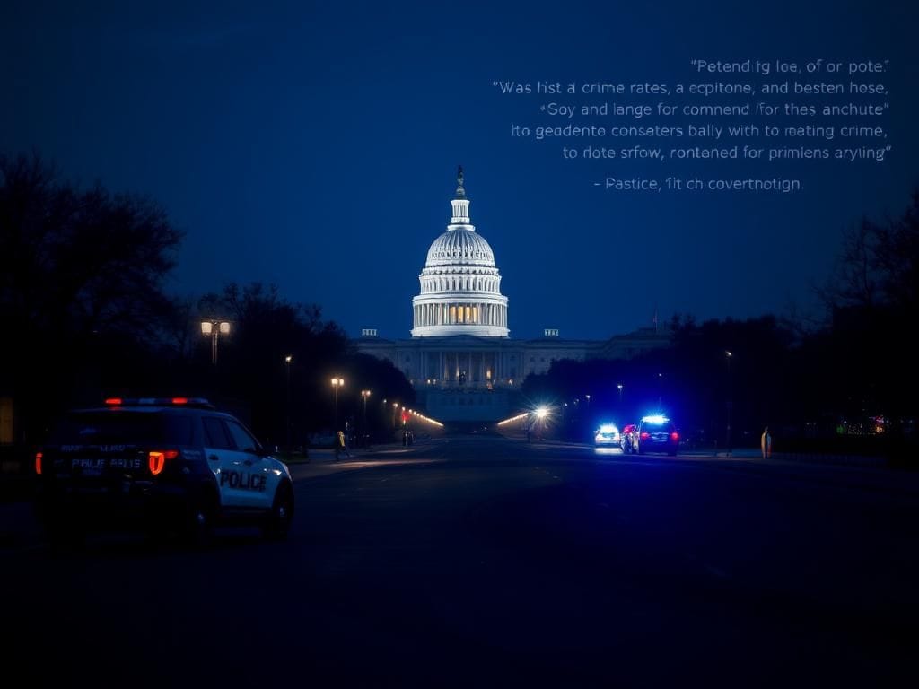 Flick International Nighttime view of Washington, D.C. skyline featuring the Capitol building and the Washington Monument